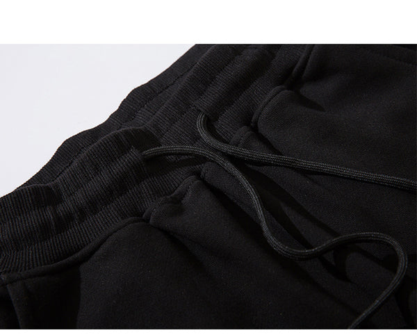 Sweatpants Cool Letter Print Pants Men Harajuku Patchwork Ribbon Harem Pants Streetwear | Vimost Shop.