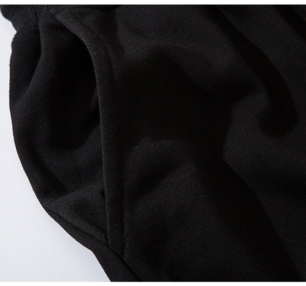 Sweatpants Cool Letter Print Pants Men Harajuku Patchwork Ribbon Harem Pants Streetwear | Vimost Shop.