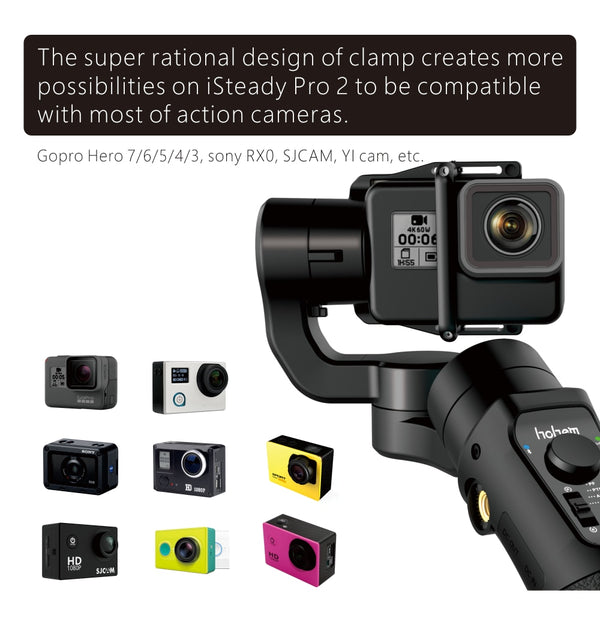 3-Axis Handheld Gimbal Waterproof Action Camera Stabilizer for DJI Osmo Gopro Hero/7/6/5/4/ RXO SJCAM ISteady Pro 3 Pro2 | Vimost Shop.