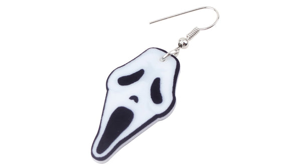 Acrylic Halloween Howling Ghost Earrings Dangle Drop Big Long Fashion Jewelry For Women Girl Ladies Teens Kid Accessories | Vimost Shop.