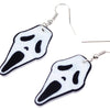 Acrylic Halloween Howling Ghost Earrings Dangle Drop Big Long Fashion Jewelry For Women Girl Ladies Teens Kid Accessories | Vimost Shop.
