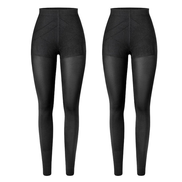 Women Shapewear Compression Leggings Leg Slimming Body Shaper Middle Waist Tummy Control Panties Thigh Sculpting Slimmer | Vimost Shop.