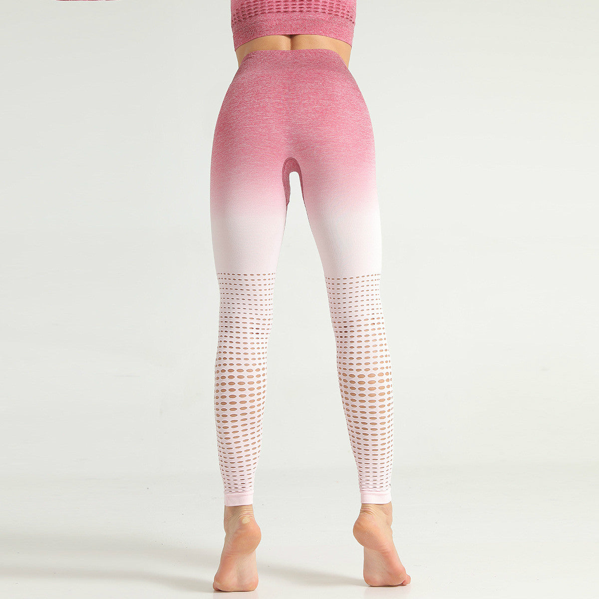 Seamless Hollow Out Yoga Athletic Fitness Leggings Women | Vimost Shop.