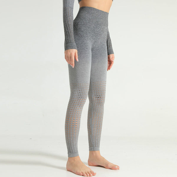 Seamless Hollow Out Yoga Athletic Fitness Leggings Women | Vimost Shop.