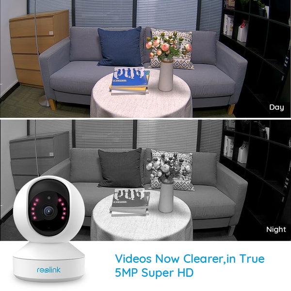 5MP PTZ home security camera wifi 2.4G/5G 3x Optical Zoom Pan/Tilt 2-way audio indoor SD card slot remote access E1 Zoom | Vimost Shop.