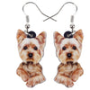 Acrylic Cute Yorkshire Terrier Dog Big Long Dangle Drop Earrings  Fashion Animal Jewelry For Girls Women Ladies Wholesale | Vimost Shop.