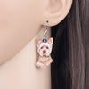Acrylic Cute Yorkshire Terrier Dog Big Long Dangle Drop Earrings  Fashion Animal Jewelry For Girls Women Ladies Wholesale | Vimost Shop.