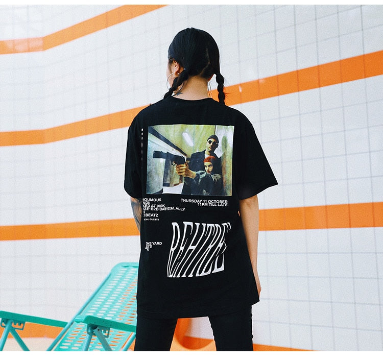 Men Movie Printed Men's Tee Shirts O-neck T Shirt Fashion Hip Hop High Street Tees Summer Streetwear Couple | Vimost Shop.