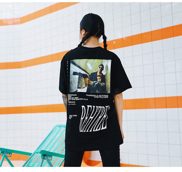 Men Movie Printed Men's Tee Shirts O-neck T Shirt Fashion Hip Hop High Street Tees Summer Streetwear Couple | Vimost Shop.