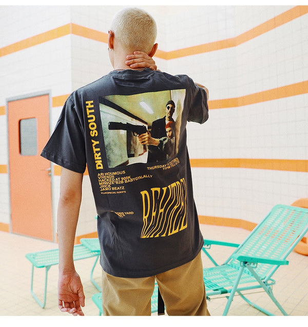 Men Movie Printed Men's Tee Shirts O-neck T Shirt Fashion Hip Hop High Street Tees Summer Streetwear Couple | Vimost Shop.
