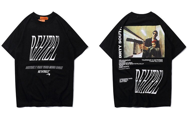 Men Movie Printed Men's Tee Shirts O-neck T Shirt Fashion Hip Hop High Street Tees Summer Streetwear Couple | Vimost Shop.