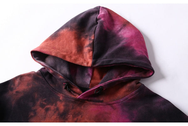 Men Watercolor Pullover Big Pockets Chinese Style Hooded Sweatshirt Autumn Streetwear | Vimost Shop.
