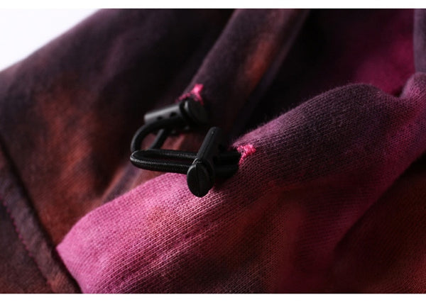 Men Watercolor Pullover Big Pockets Chinese Style Hooded Sweatshirt Autumn Streetwear | Vimost Shop.