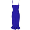 Women Lemon Yellow Fluted Bustier Mermaid Bandage Dress  Sexy Club Party Dresss | Vimost Shop.