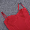 Women Lemon Yellow Fluted Bustier Mermaid Bandage Dress  Sexy Club Party Dresss | Vimost Shop.