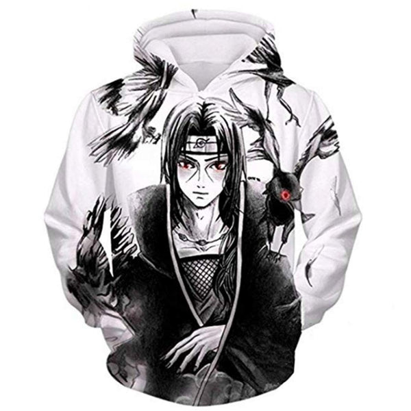 Hoodies Unisex Naruto Harajuku Japanese Anime Uchiha Itachi Printed Men's Hoodie Male Streetwear Fashion Casual sweatshirt Coat | Vimost Shop.