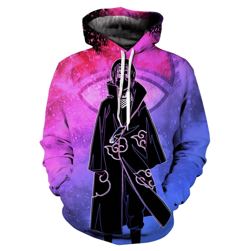 Hoodies Unisex Naruto Harajuku Japanese Anime Uchiha Itachi Printed Men's Hoodie Male Streetwear Fashion Casual sweatshirt Coat | Vimost Shop.
