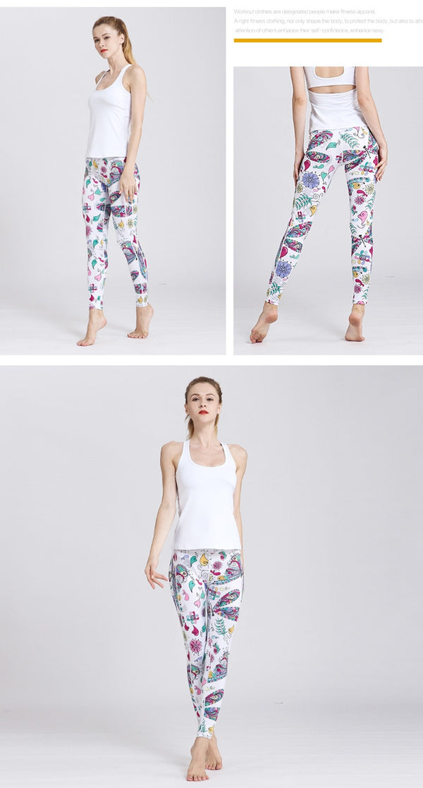 Women Leggings Training Elastic Long Tights for Running Workout | Vimost Shop.