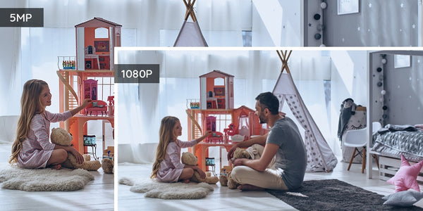 5MP PTZ home security camera wifi 2.4G/5G 3x Optical Zoom Pan/Tilt 2-way audio indoor SD card slot remote access E1 Zoom | Vimost Shop.