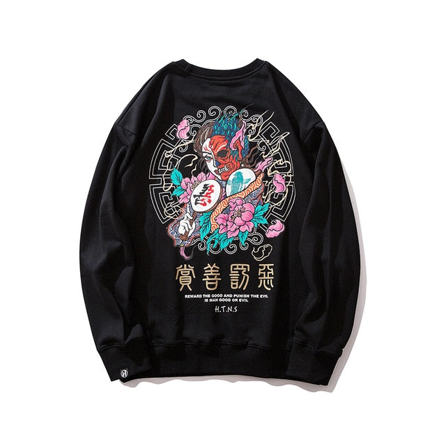 Japanese Demon Men Harajuku Casual Streetwear | Vimost Shop.