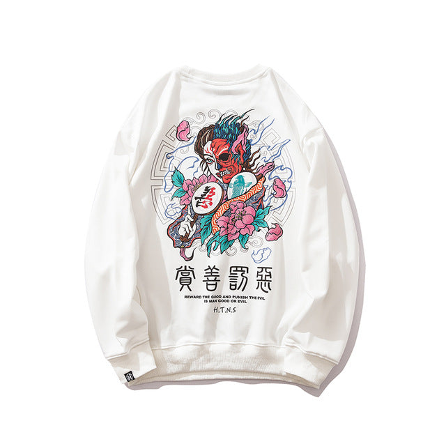 Japanese Demon Men Harajuku Casual Streetwear | Vimost Shop.