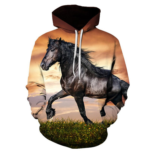Horse Win Instant Success 3D Print Hoodies Interesting implication Animal Design Men Women Streetwear Pullover Casual Sweatshirt | Vimost Shop.