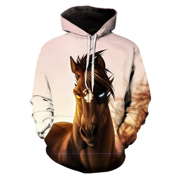 Horse Win Instant Success 3D Print Hoodies Interesting implication Animal Design Men Women Streetwear Pullover Casual Sweatshirt | Vimost Shop.