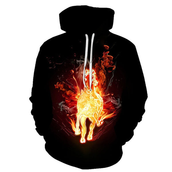 Horse Win Instant Success 3D Print Hoodies Interesting implication Animal Design Men Women Streetwear Pullover Casual Sweatshirt | Vimost Shop.