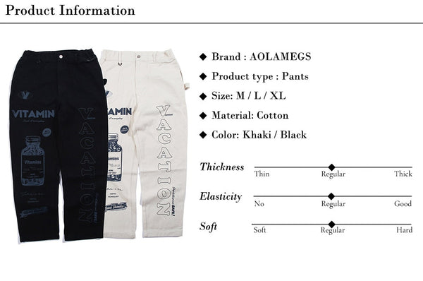 Men High Street Elastic Waist Fashion Baggy Hip Hop Style Men Streetwear | Vimost Shop.