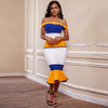 New Arrivals Bandage Dresses Off Shoulder Celebrity Bandage Dresses Yellow  Mermaid Party Dresses | Vimost Shop.