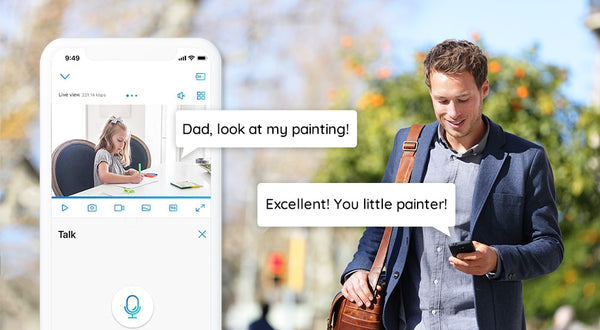 3MP indoor ip camera WiFi Pan&Tilt 2-way audio remote access SD card slot home security camera  E1 | Vimost Shop.