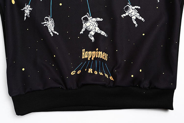 Women O-Neck UFO Print Harajuku Style Sweatshirt | Vimost Shop.