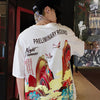 Streetwear T Shirt Men Hip Hop Chinese Colorful Fairyland Tshirt Short Sleeve Cotton | Vimost Shop.