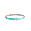 Flower buckle Candy Color Women Belt Ladies Fashion No hole Waist Belt Narrow Stretch Dress  Female Belt oval Leather Waistband | Vimost Shop.