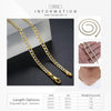 Gold Chain Necklace for Men Women Cuban Link Chains Mens Womens Necklaces Wholesale 2019 Fashion Men's Woman Jewelry | Vimost Shop.
