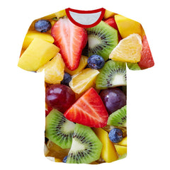 Fruits Food 3D t shirt Men Cans of Beer Printed Hip Hop Crewneck short Sleeve Men/Women t-shirt tee tops Wholesale