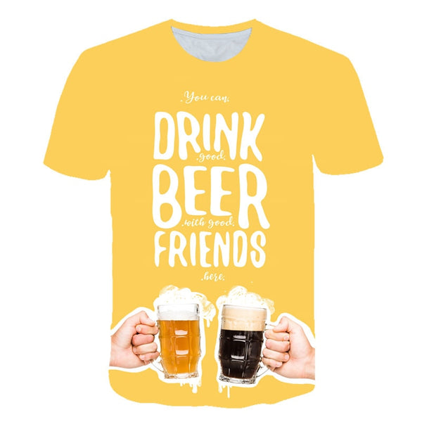 Fruits Food 3D t shirt Men Cans of Beer Printed Hip Hop Crewneck short Sleeve Men/Women t-shirt tee tops Wholesale | Vimost Shop.