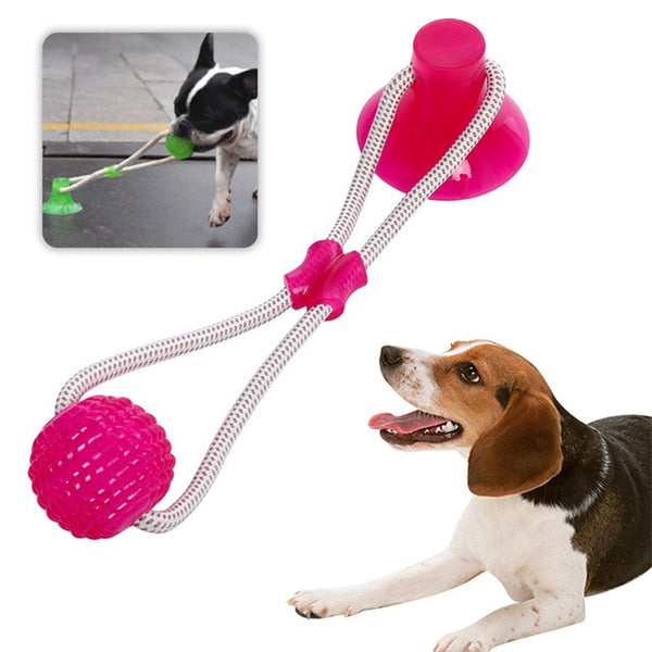 3Pcs Multifunction Pet Molar Bite Dog Toys Rubber Chew Ball Cleaning Teeth Safe Elasticity Soft Puppy Suction Cup Dog Biting Toy | Vimost Shop.
