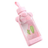 350ml Square Cartoon Flamingo/Cactus/Sakura Glass Drinking Water Bottle Cup Good heat resistance with cloth protection cover. | Vimost Shop.