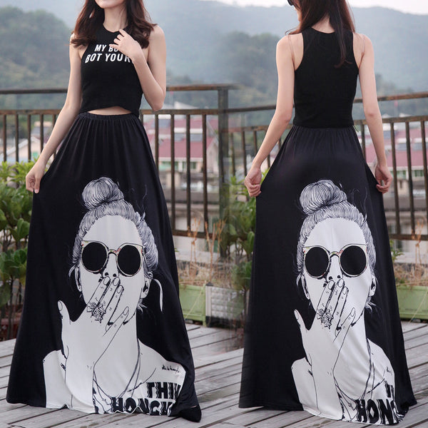 Women's Bud Skirt Mouse Waist Long Skirts | Vimost Shop.