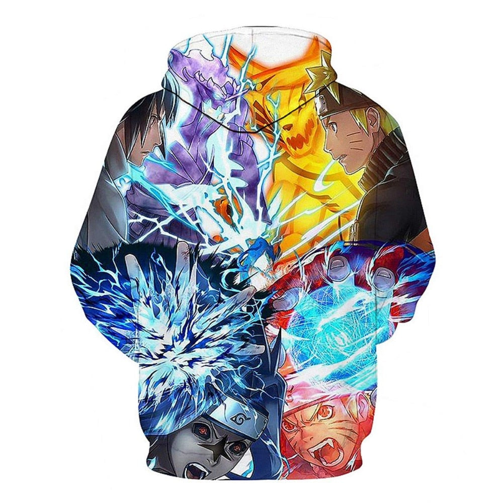 Naruto Series 3D Print Hoodies Men pullovers Anime Sasuke Uchiha Women Hoody Casual Sweatshirt Streetwear Harajuku Coat Tops | Vimost Shop.