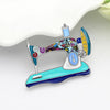 Enamel Alloy Rhinestone Sewing Machine Brooches Pin Jewelry For Women Teens Scarf Decorations Gift Novelty Bijoux | Vimost Shop.