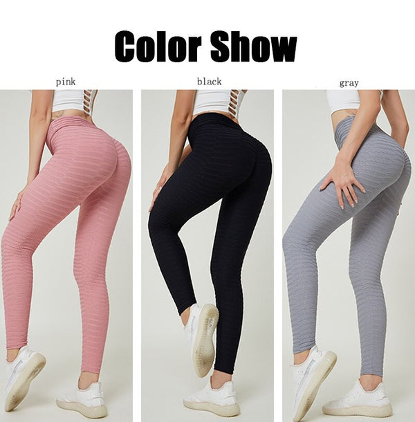 High Waist Gym Candy Color Running Workout Trousers | Vimost Shop.