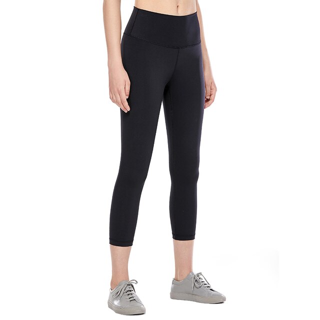 High Waisted Capri Workout Leggings for Women Hugged Feeling Athletic Compression Leggings -21 Inches