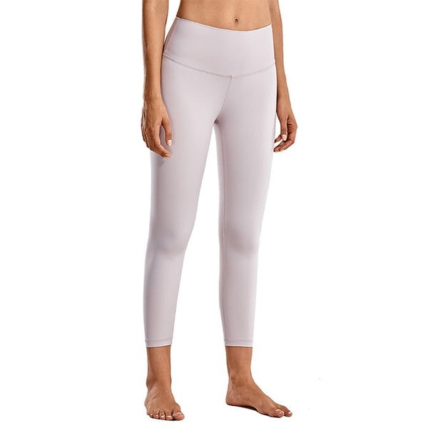 High Waisted Capri Workout Leggings for Women Hugged Feeling Athletic Compression Leggings -21 Inches