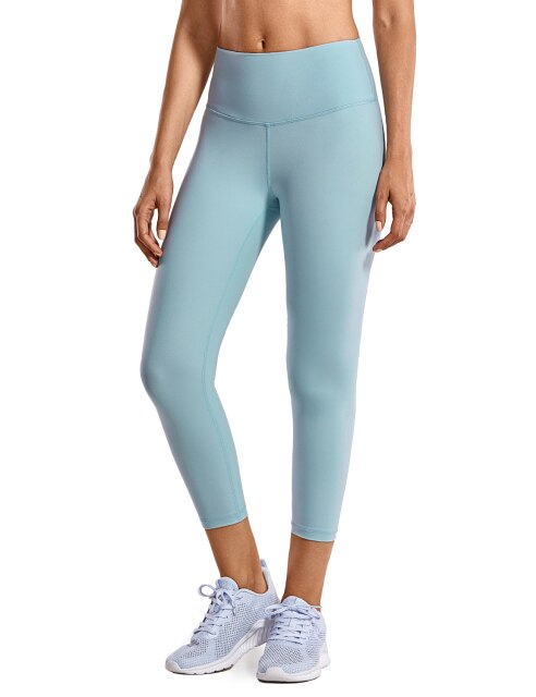 High Waisted Capri Workout Leggings for Women Hugged Feeling Athletic Compression Leggings -21 Inches