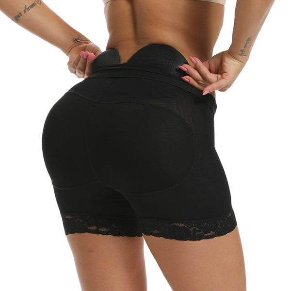 Women High Waist Lace Butt Lifter Body Shaper Tummy Control Panties Boyshort ASS Pad Shorts Hip Enhancer Shapewear | Vimost Shop.