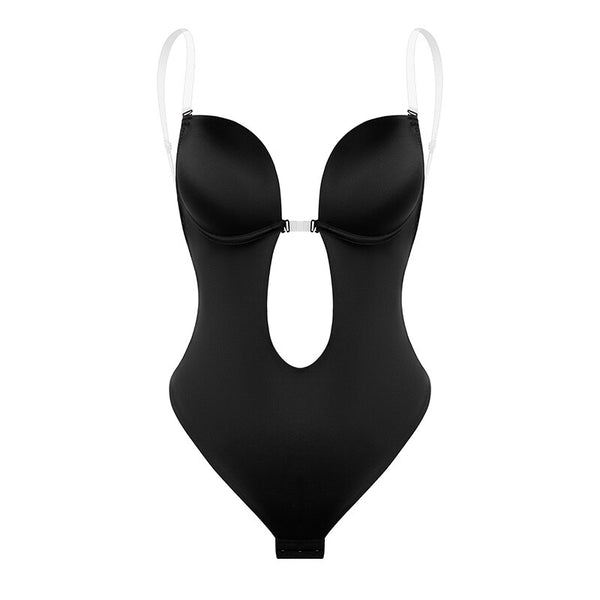 Sexy Underwear Women Body Shaper Bra Deep U Seamless Wedding Waist Trainer Full Slips Dress Cup G-string Bodysuits | Vimost Shop.