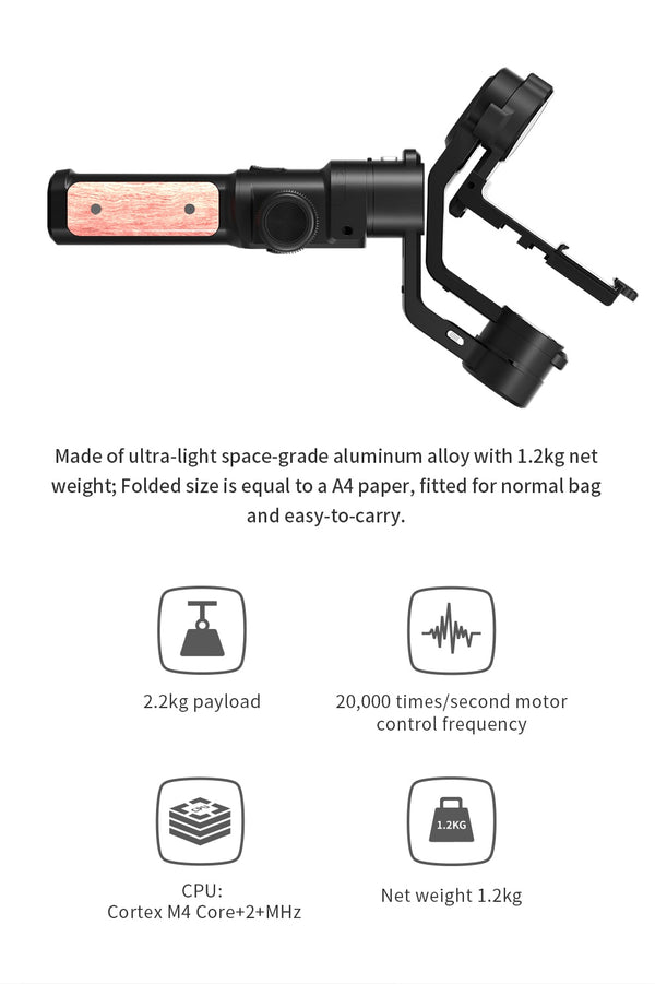 Official AK2000S AK2000C DSLR Professional Camera Stabilizer Handheld Video Gimbal fit for DSLR Mirrorless Camera | Vimost Shop.