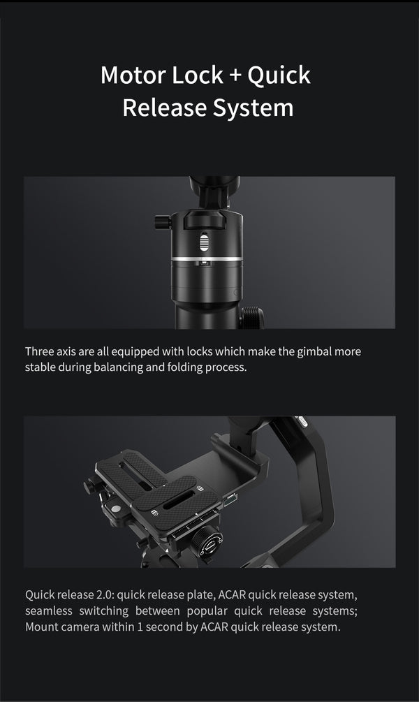 Official AK2000S AK2000C DSLR Professional Camera Stabilizer Handheld Video Gimbal fit for DSLR Mirrorless Camera | Vimost Shop.